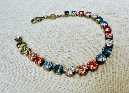 Dusty Crystal Tennis Bracelet
