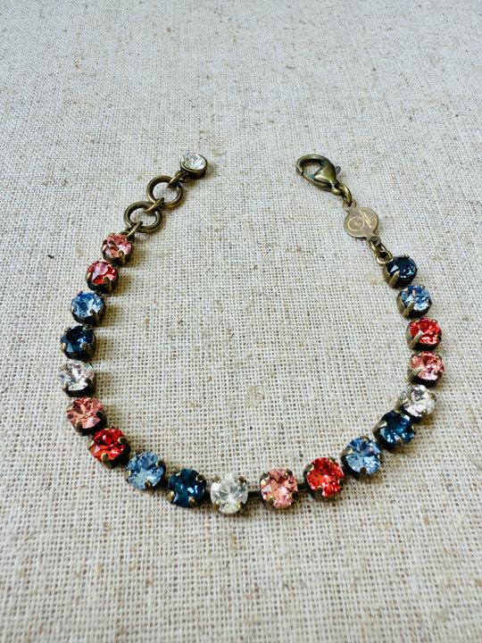 Dusty Crystal Tennis Bracelet