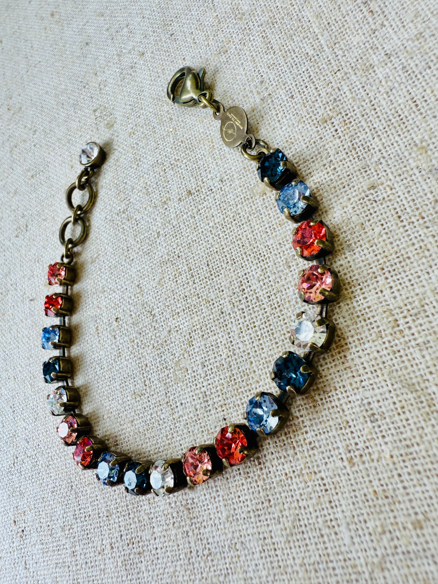 Dusty Crystal Tennis Bracelet