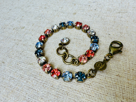 Dusty Crystal Tennis Bracelet