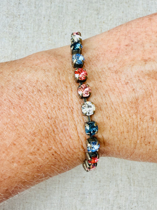 Dusty Crystal Tennis Bracelet