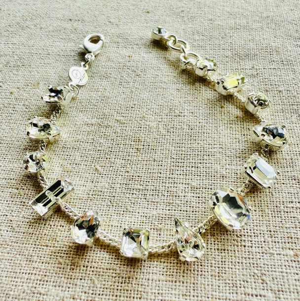 Ashley Mixed Settings Necklace and Bracelet Set