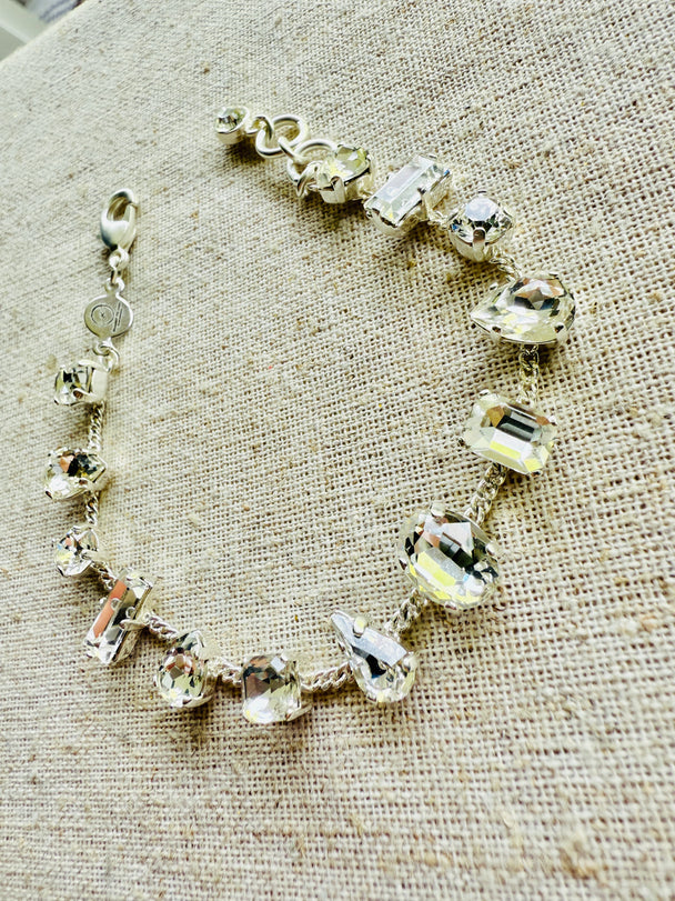 Ashley Mixed Settings Necklace and Bracelet Set