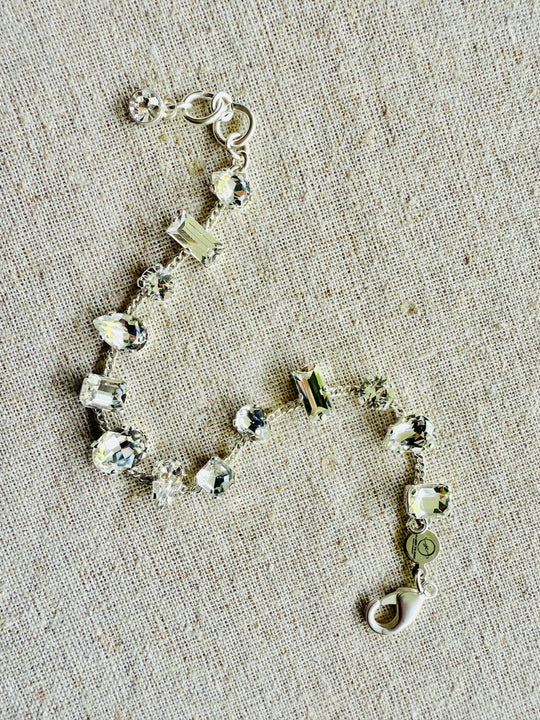 Ashley Mixed Settings Necklace and Bracelet Set
