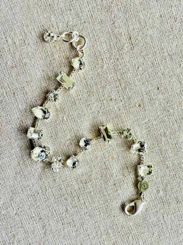 Ashley Mixed Settings Necklace and Bracelet Set