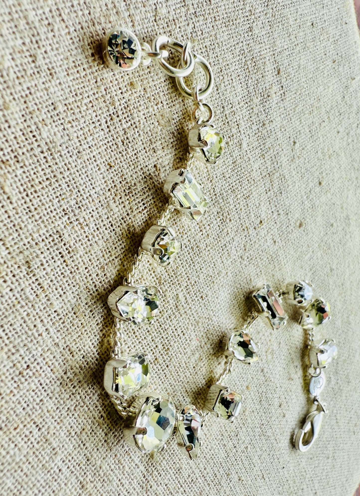 Ashley Mixed Settings Necklace and Bracelet Set