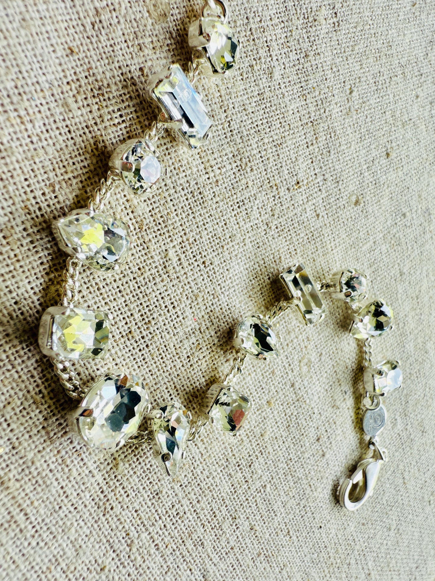 Ashley Mixed Settings Necklace and Bracelet Set