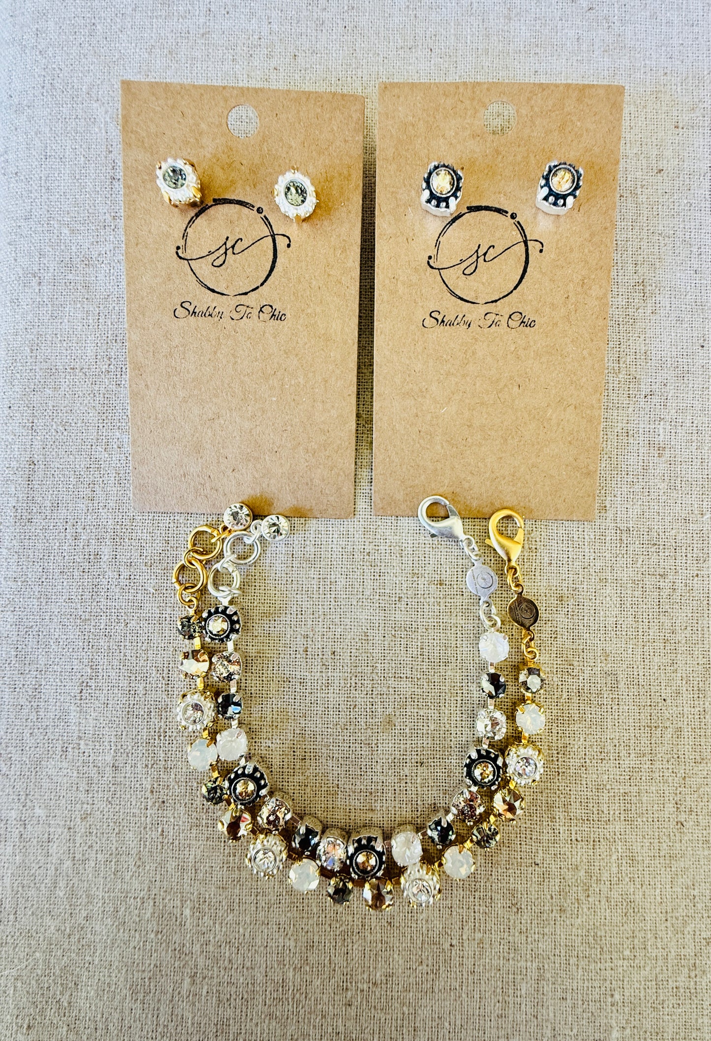 Kya • Crystal Bracelet • Earrings• Bracelet