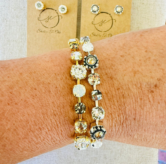 Kya • Crystal Bracelet • Earrings• Bracelet