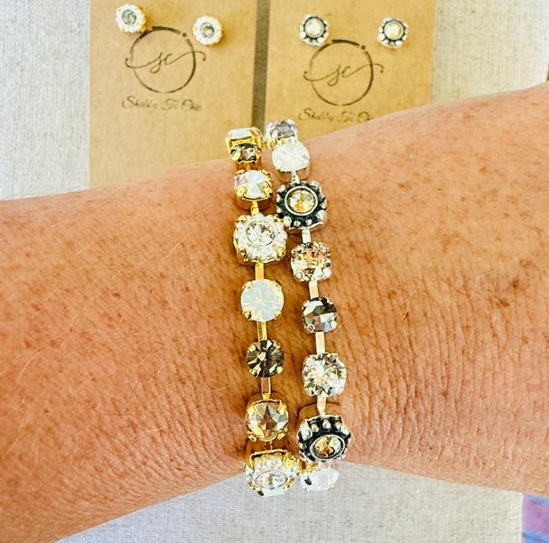 Kya • Crystal Bracelet • Earrings• Bracelet