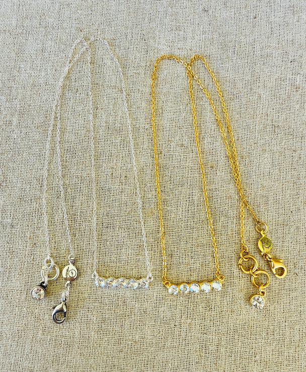 Lilly • Crystal Bar Necklace