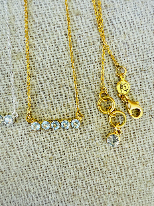 Lilly • Crystal Bar Necklace