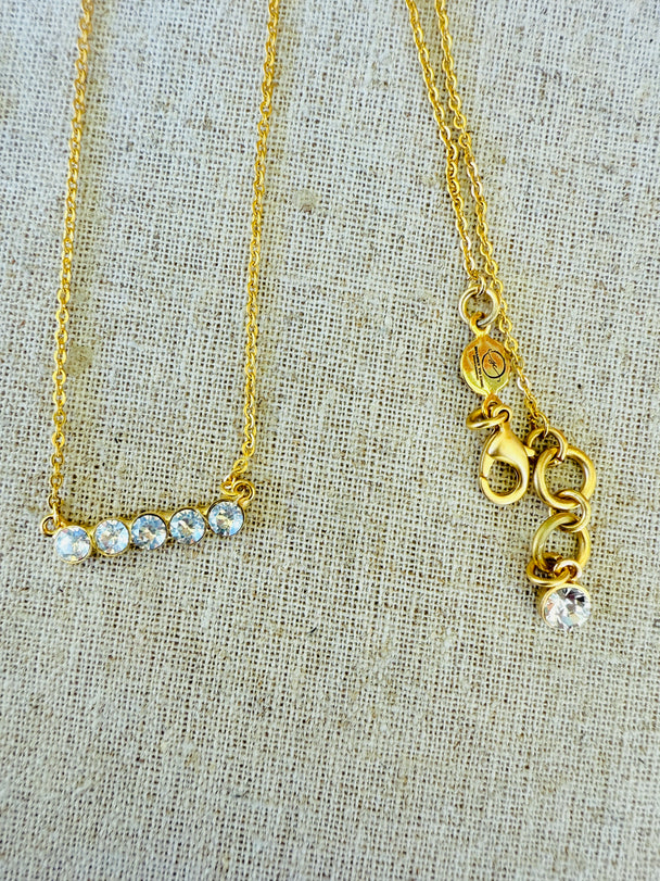 Lilly • Crystal Bar Necklace