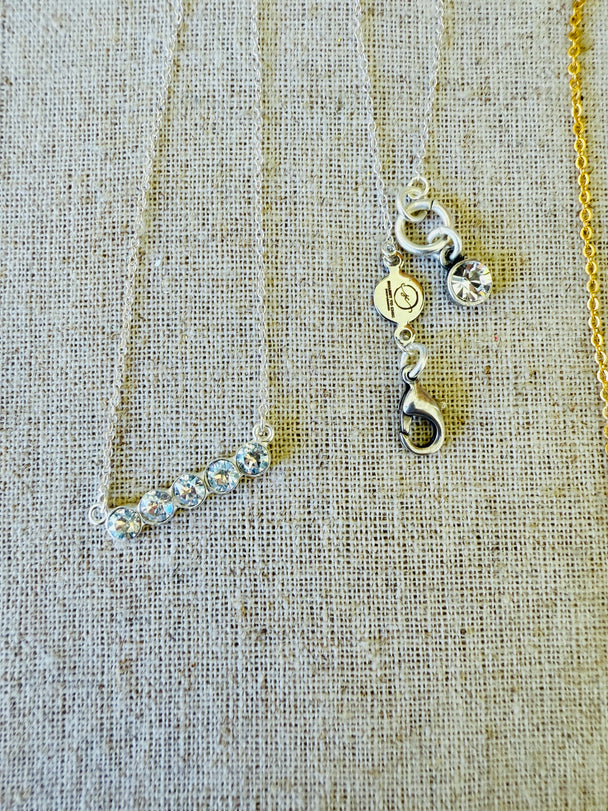 Lilly • Crystal Bar Necklace