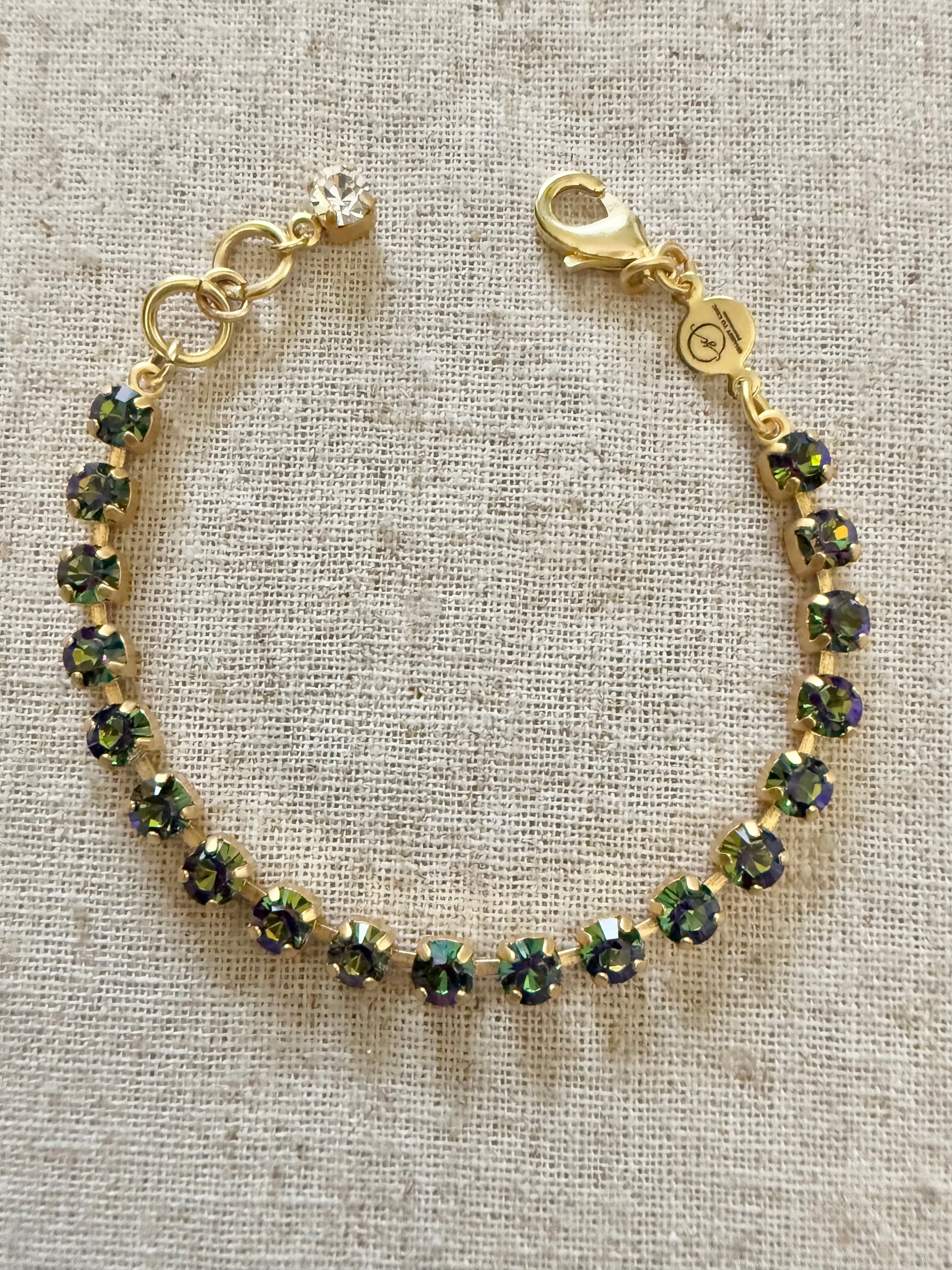 Eleanor Petite Crystal Tennis Bracelet - Shabby To Chic Jewelry