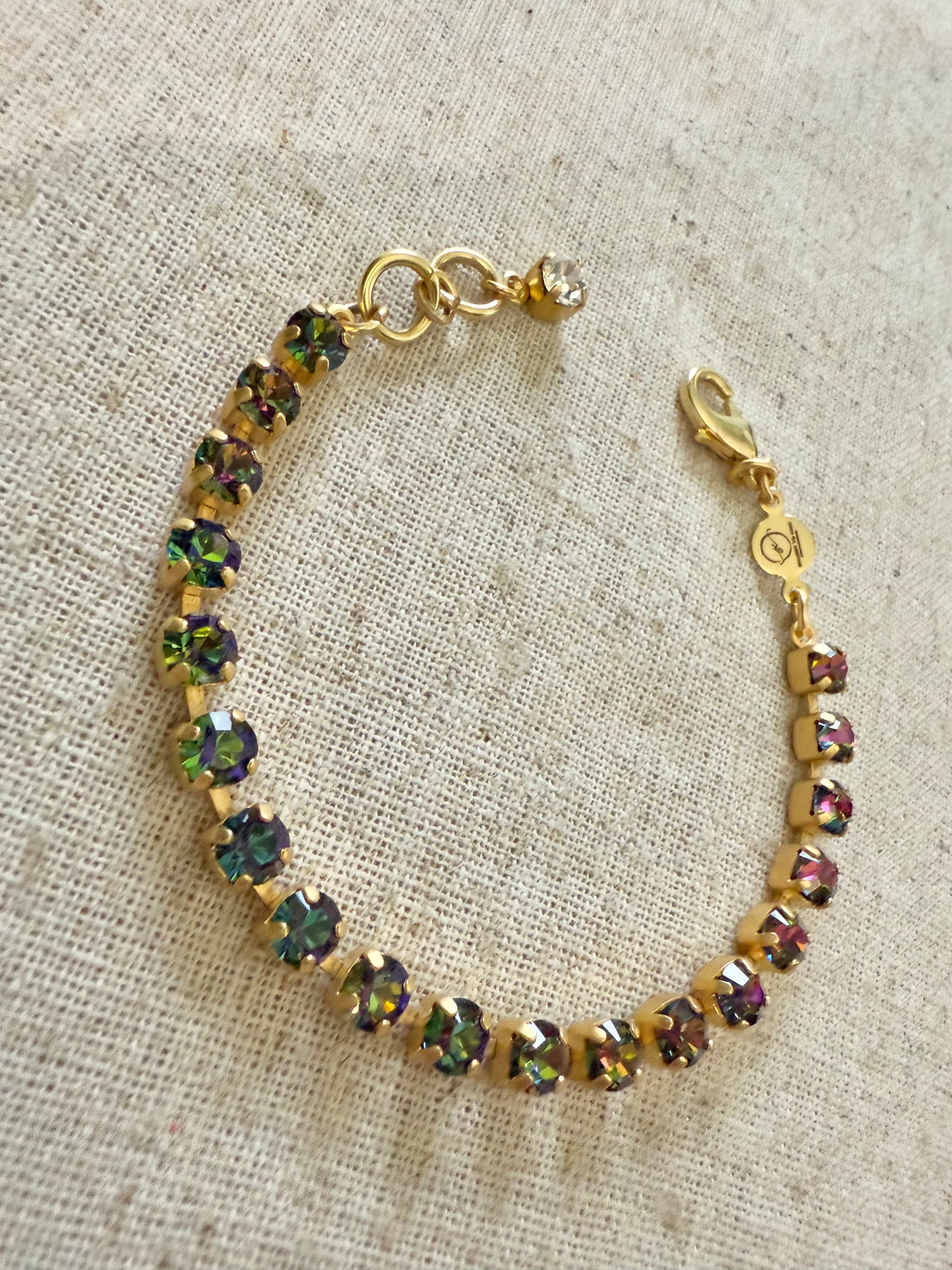 Eleanor Petite Crystal Tennis Bracelet - Shabby To Chic Jewelry