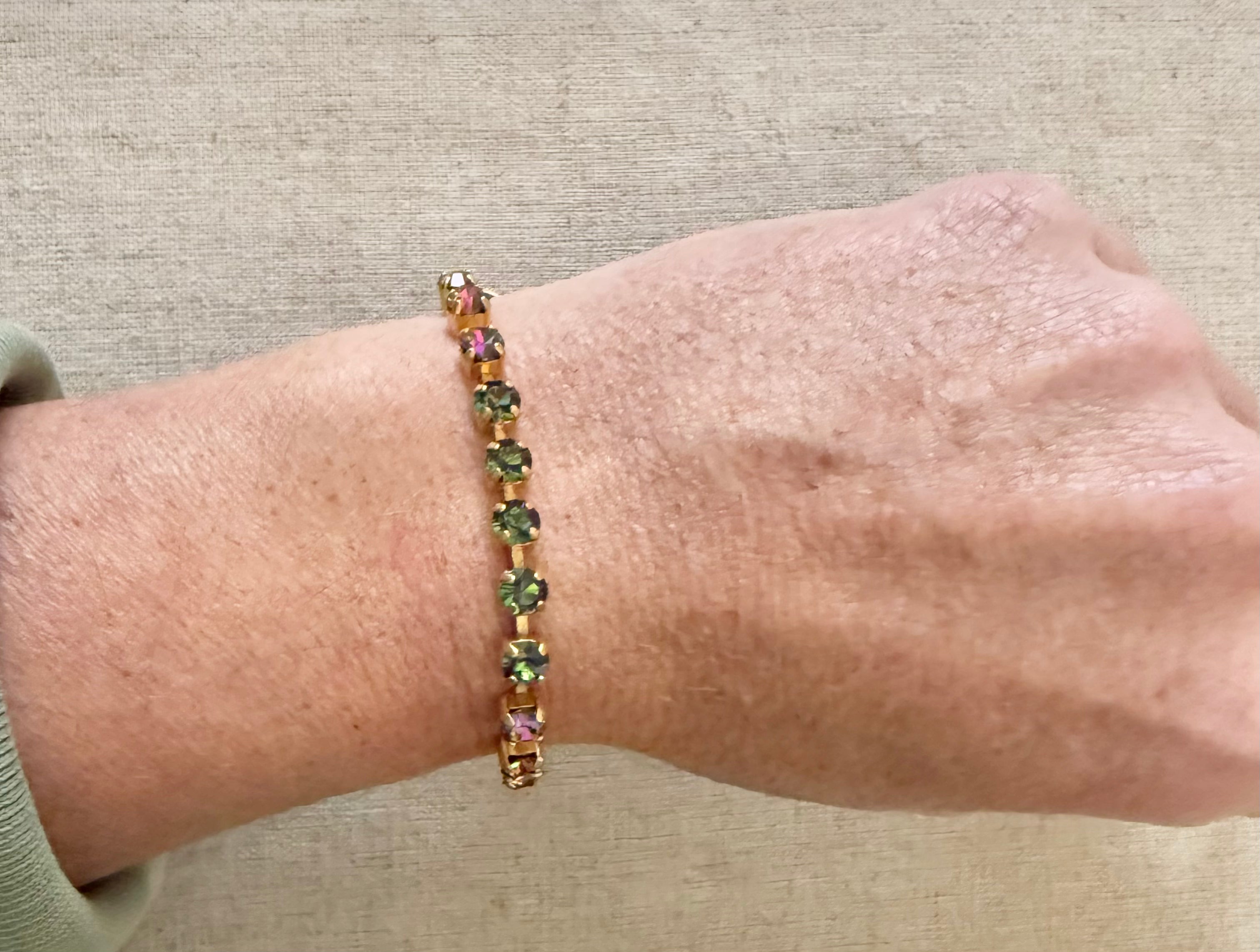 Eleanor Petite Crystal Tennis Bracelet - Shabby To Chic Jewelry