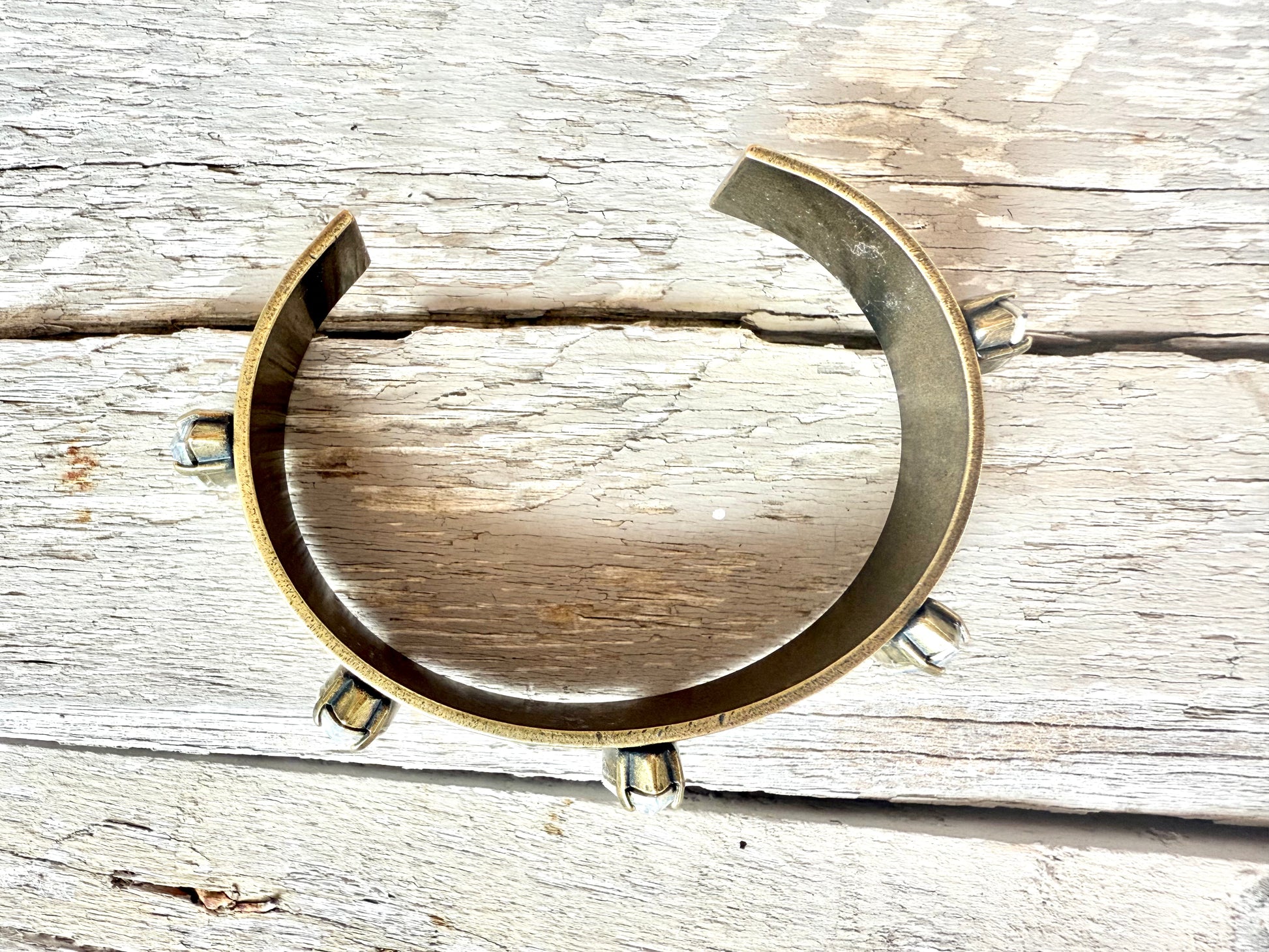 Addison Antique Gold Cuff Bracelet - Shabby To Chic Jewelry