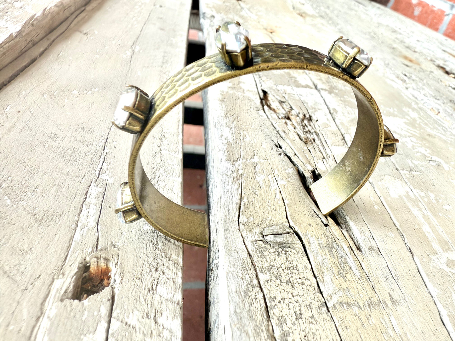 Addison Antique Gold Cuff Bracelet - Shabby To Chic Jewelry