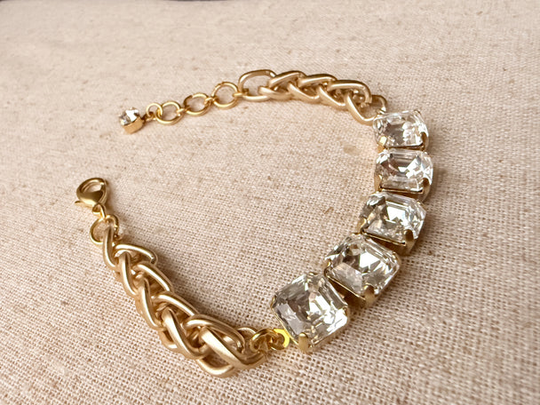 Mandy Crystal Rope Bracelet