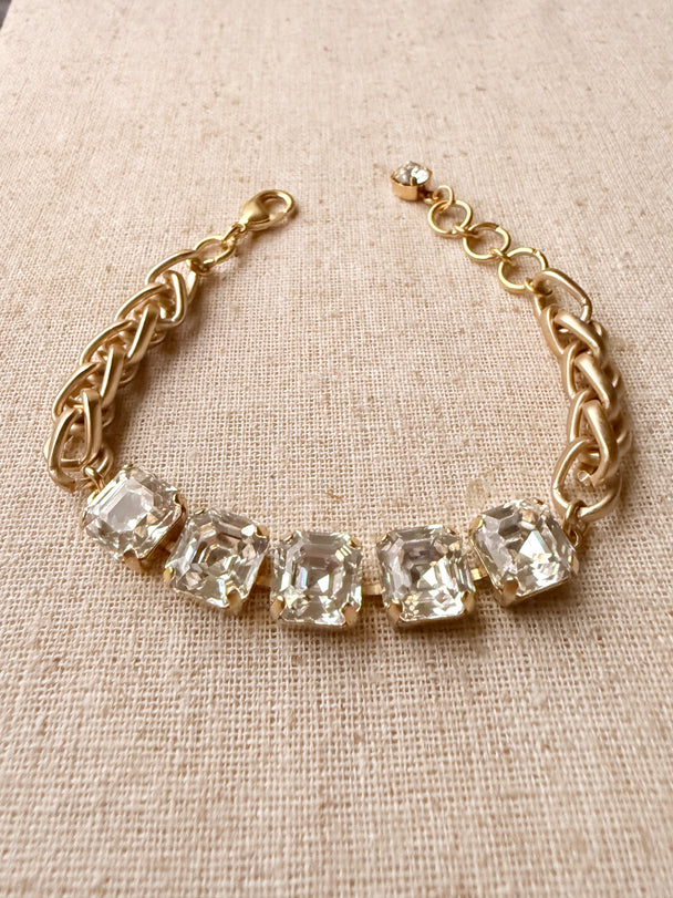 Mandy Crystal Rope Bracelet