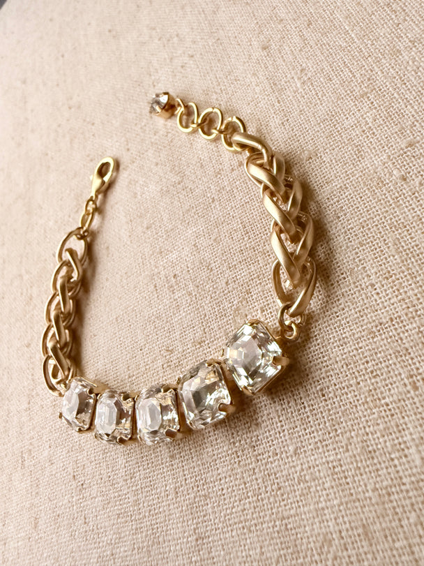 Mandy Crystal Rope Bracelet