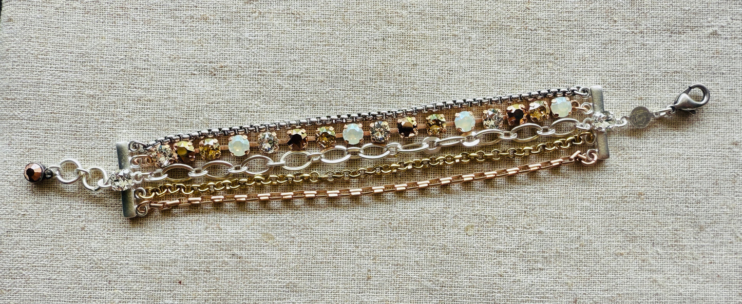 Allie • Crystal Bracelet • Mixed Metals• Bracelet