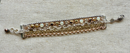 Allie • Crystal Bracelet • Mixed Metals• Bracelet