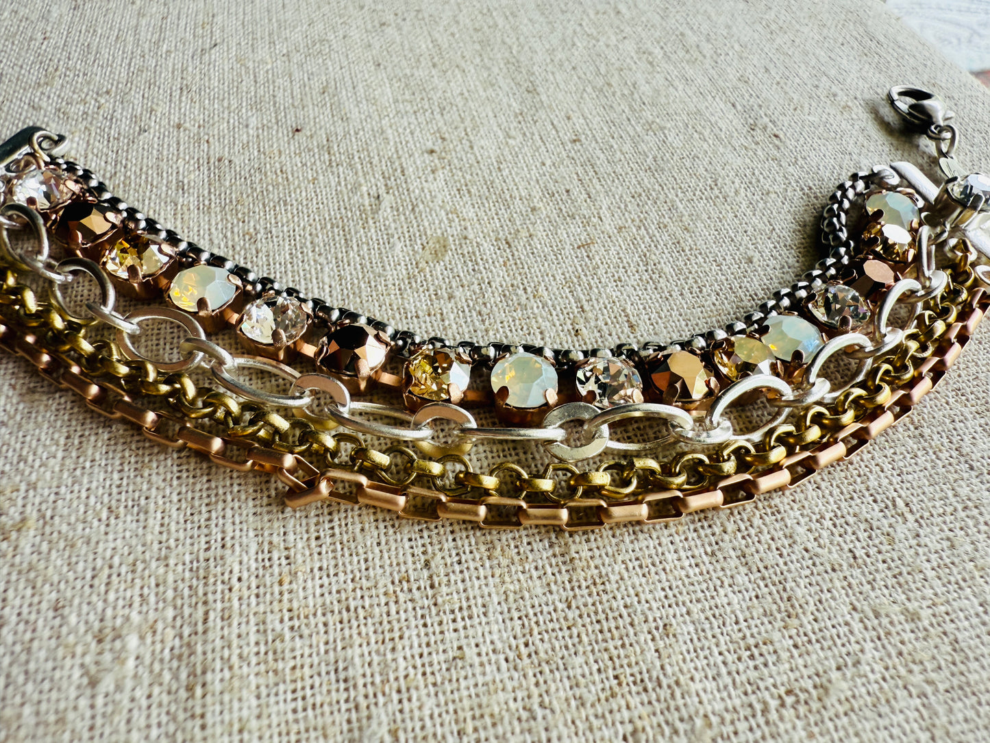 Allie • Crystal Bracelet • Mixed Metals• Bracelet