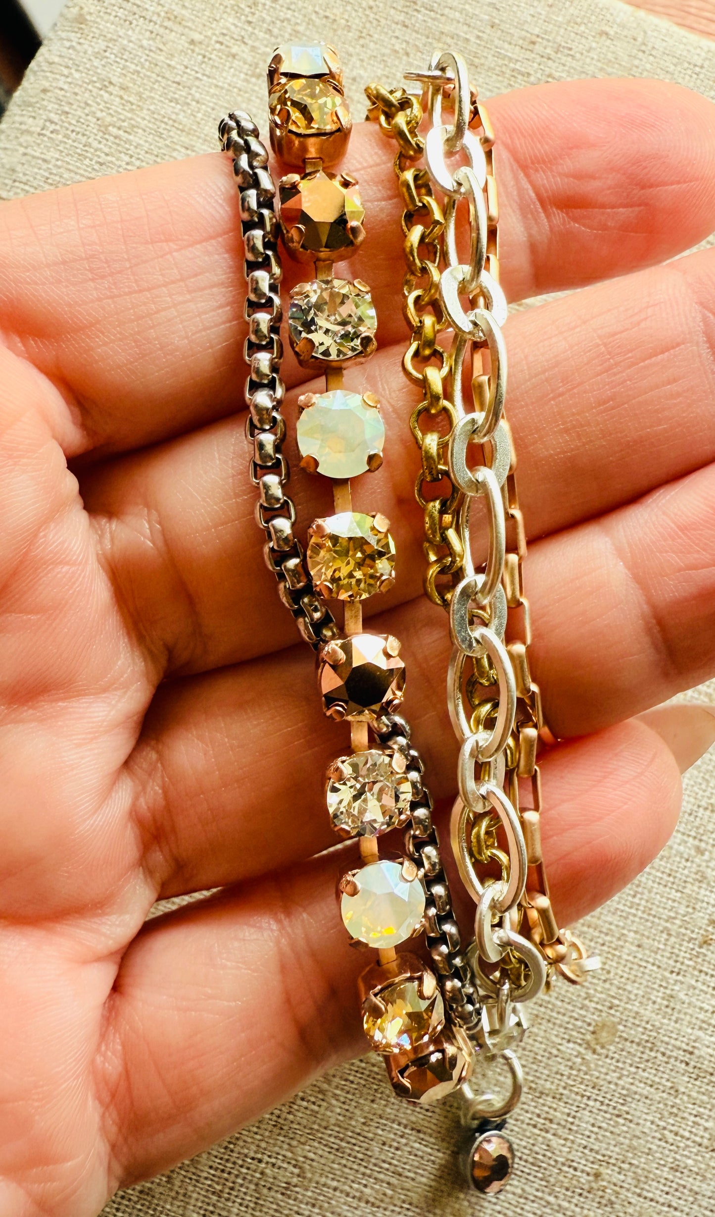 Allie • Crystal Bracelet • Mixed Metals• Bracelet