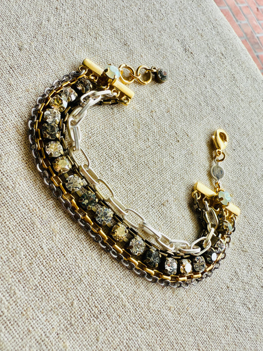 Jolene • Crystal Bracelet • Mixed Metals• Bracelet