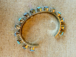 Raven Blue Crystal Cuff Bracelet - Shabby To Chic Jewelry