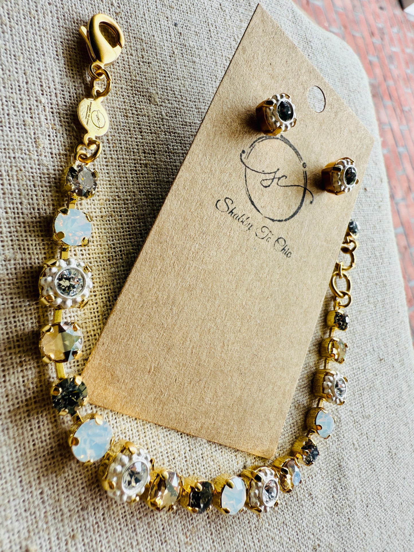 Kya • Crystal Bracelet • Earrings• Bracelet