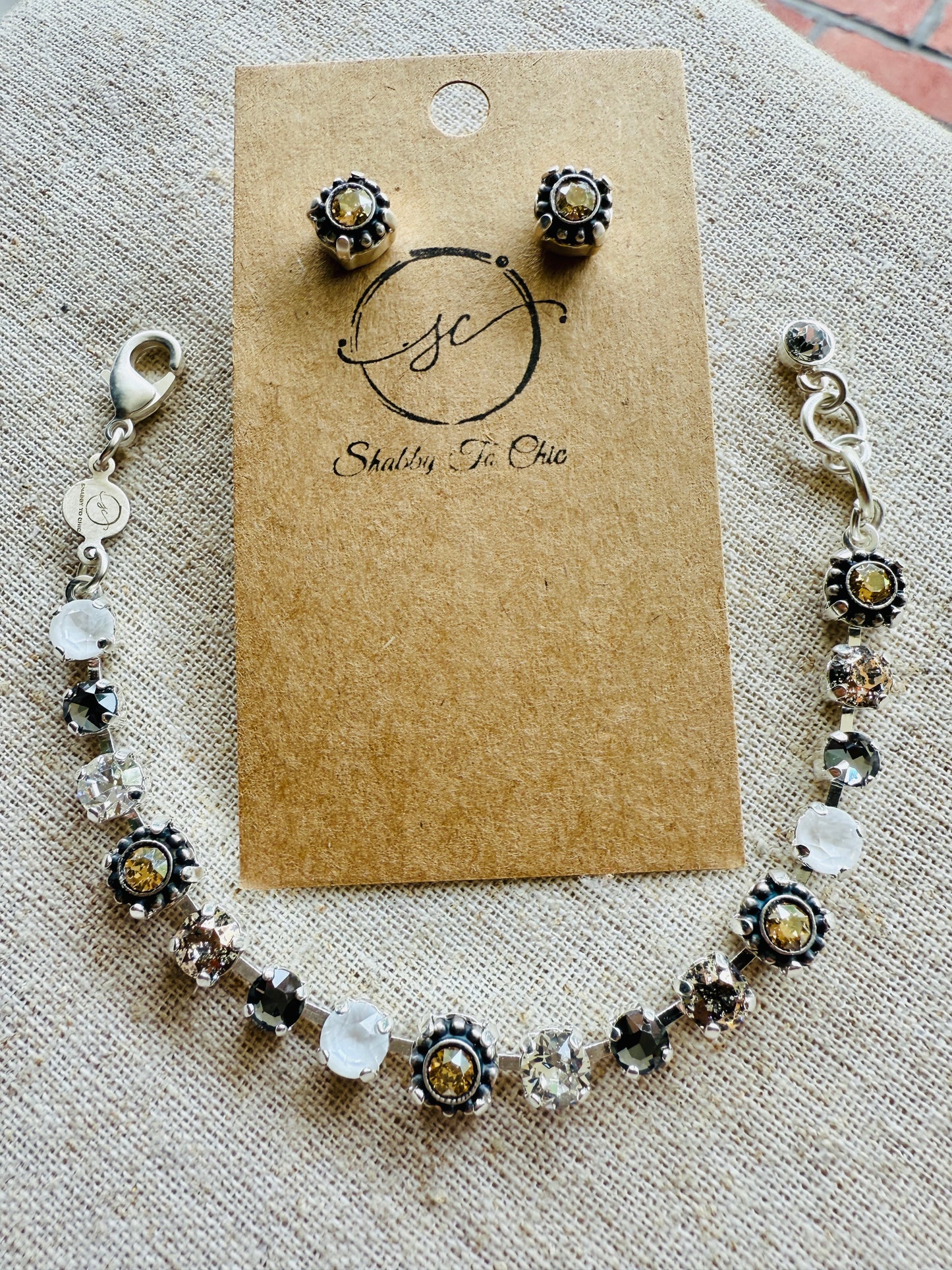 Kya • Crystal Bracelet • Earrings• Bracelet