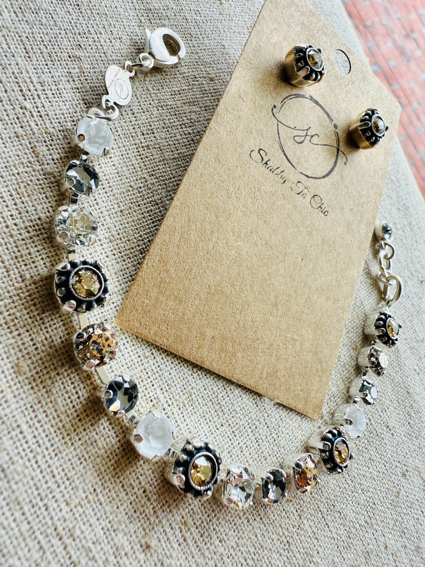 Kya • Crystal Bracelet • Earrings• Bracelet