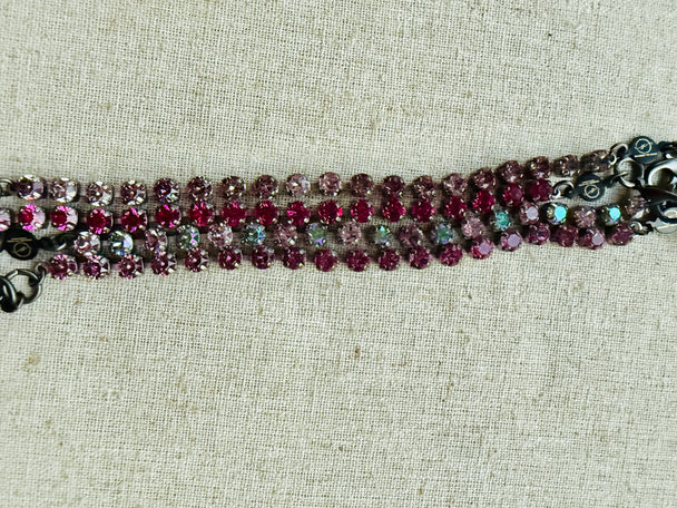 Mulberry Crystal Bracelet Stack