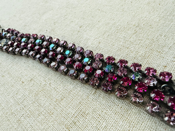 Mulberry Crystal Bracelet Stack