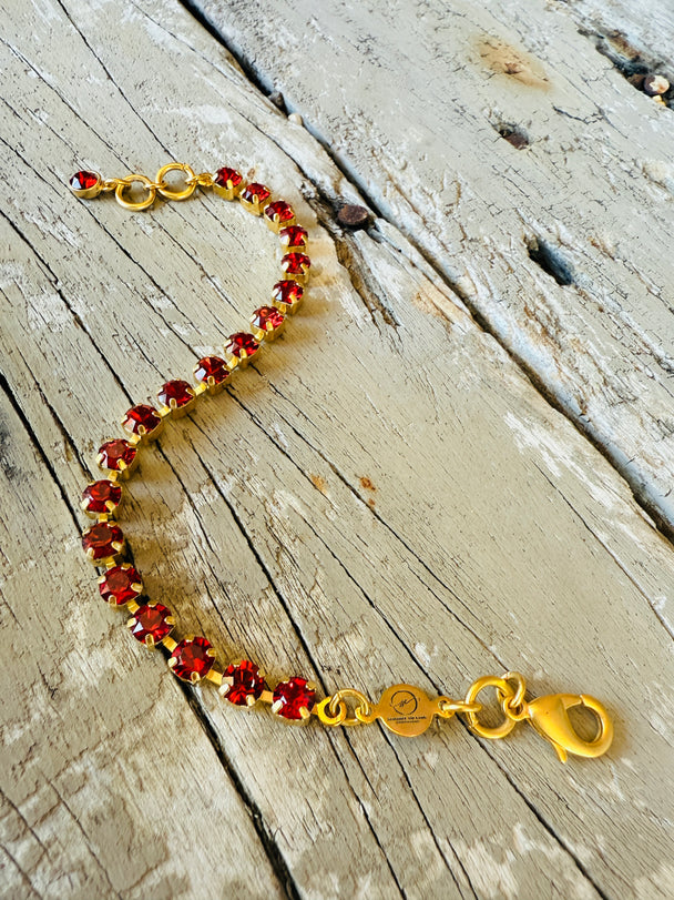 Clara Crystal Tennis Bracelet - Shabby To Chic Jewelry