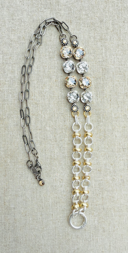 Rebecca Australian Crystal Work Lanyard Necklace - Shabby To Chic Jewelry