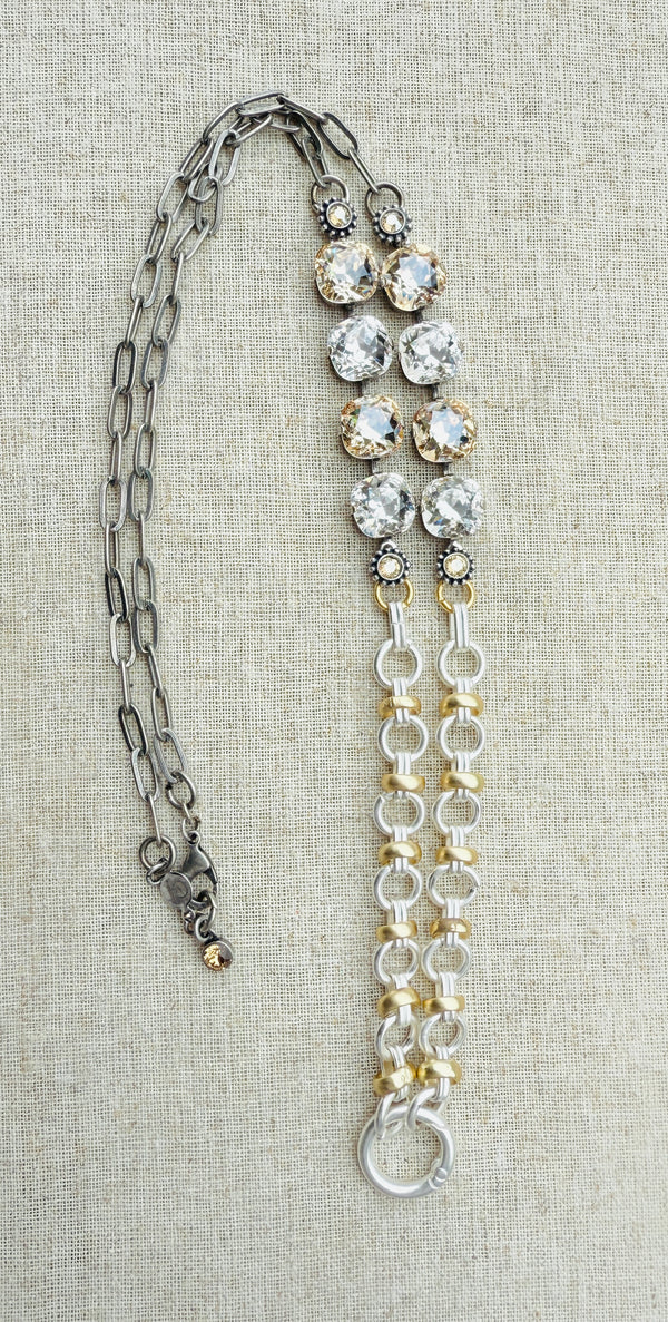 Rebecca Australian Crystal Work Lanyard Necklace - Shabby To Chic Jewelry