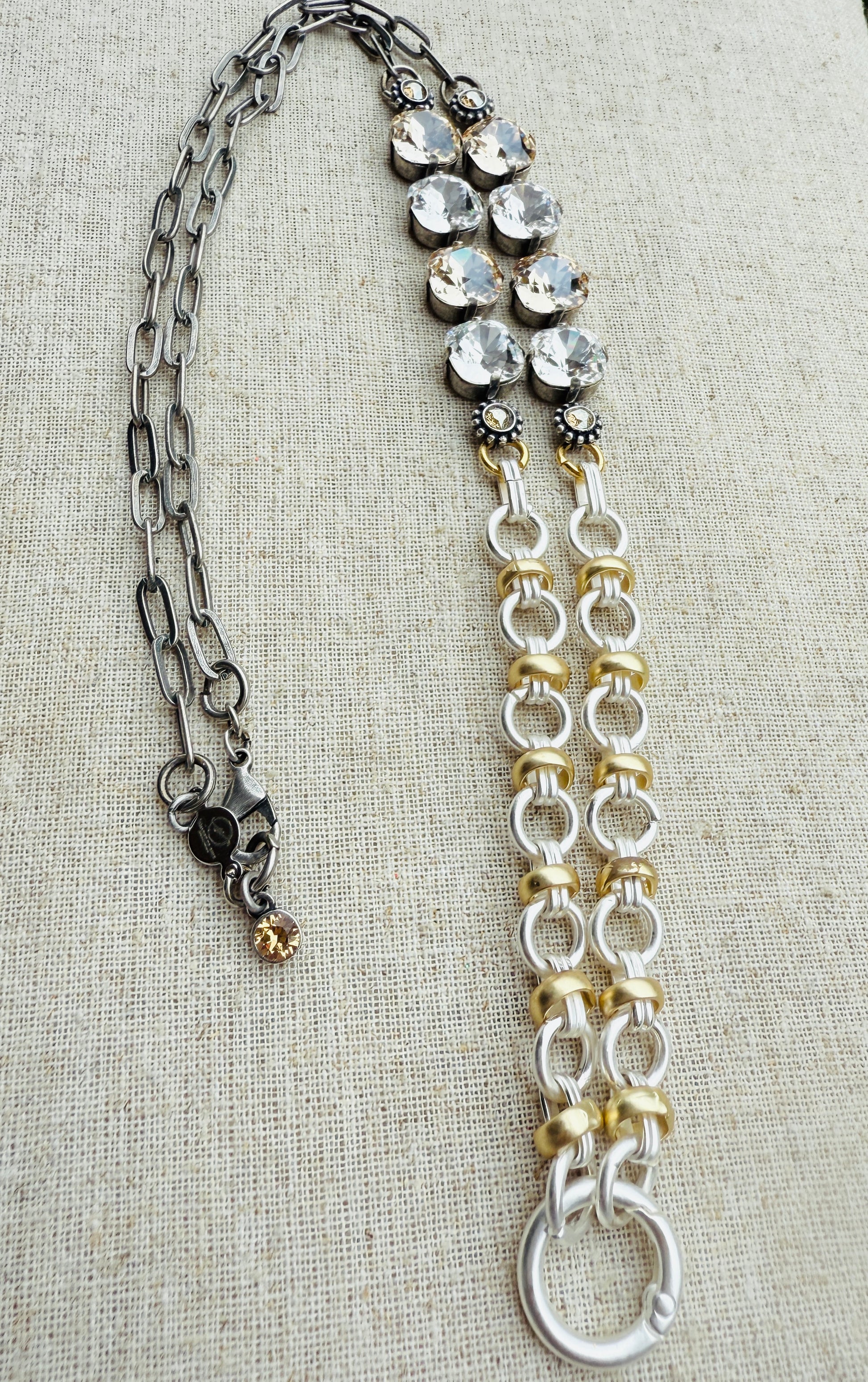 Rebecca Australian Crystal Work Lanyard Necklace - Shabby To Chic Jewelry