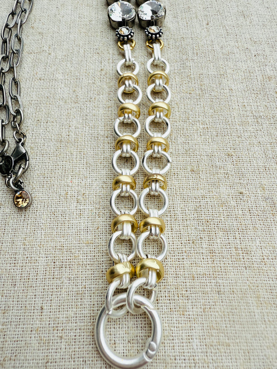 Rebecca Australian Crystal Work Lanyard Necklace - Shabby To Chic Jewelry