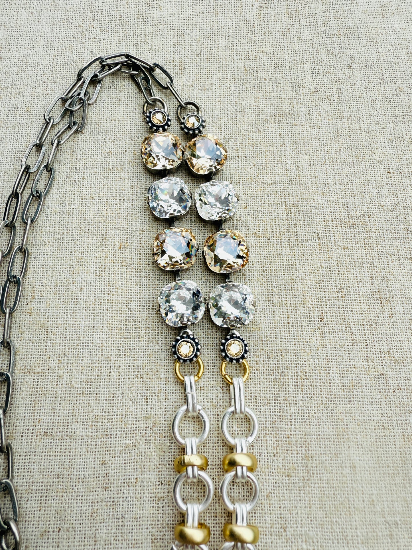 Rebecca Australian Crystal Work Lanyard Necklace - Shabby To Chic Jewelry