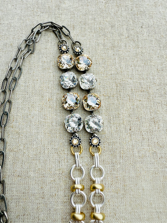 Rebecca Australian Crystal Work Lanyard Necklace - Shabby To Chic Jewelry