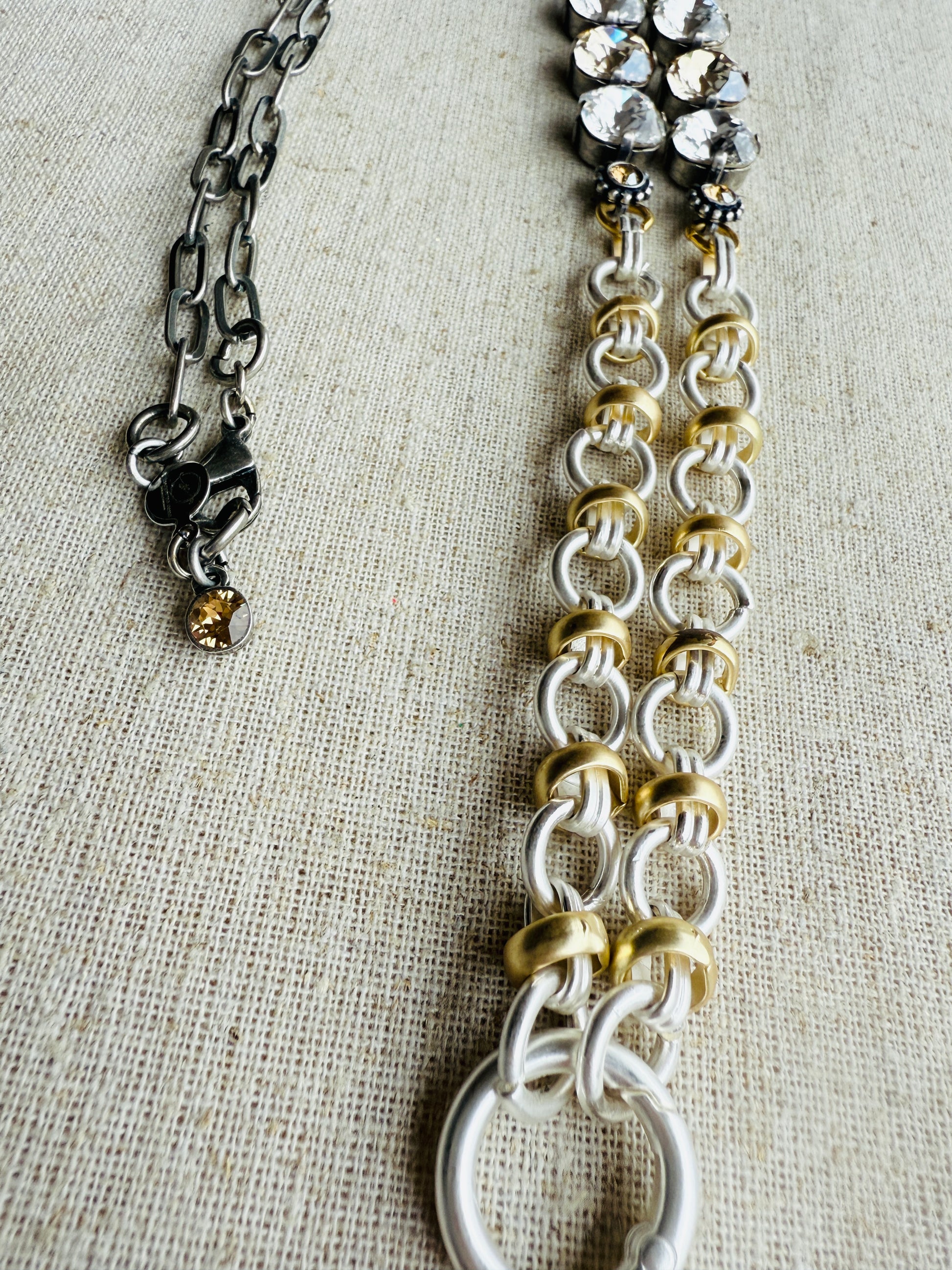 Rebecca Australian Crystal Work Lanyard Necklace - Shabby To Chic Jewelry