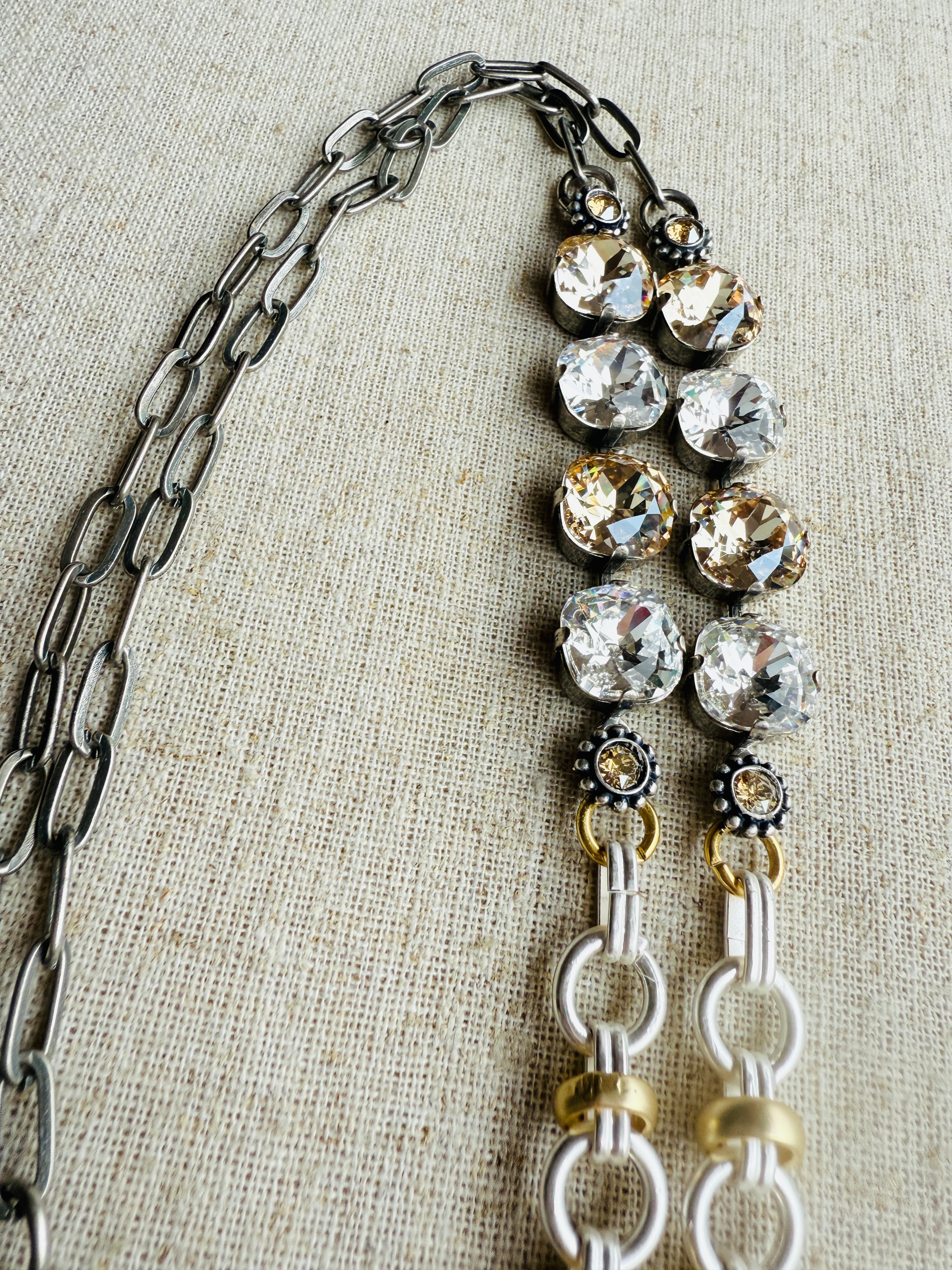 Rebecca Australian Crystal Work Lanyard Necklace - Shabby To Chic Jewelry
