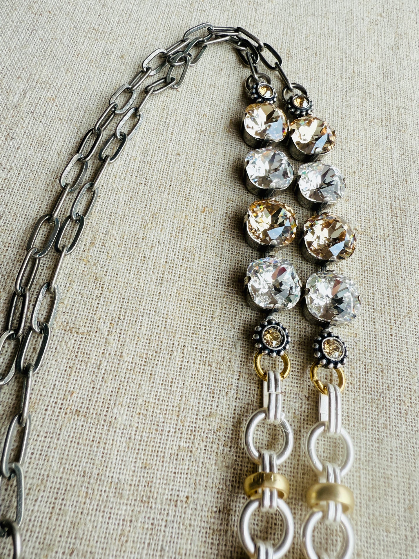 Rebecca Australian Crystal Work Lanyard Necklace - Shabby To Chic Jewelry