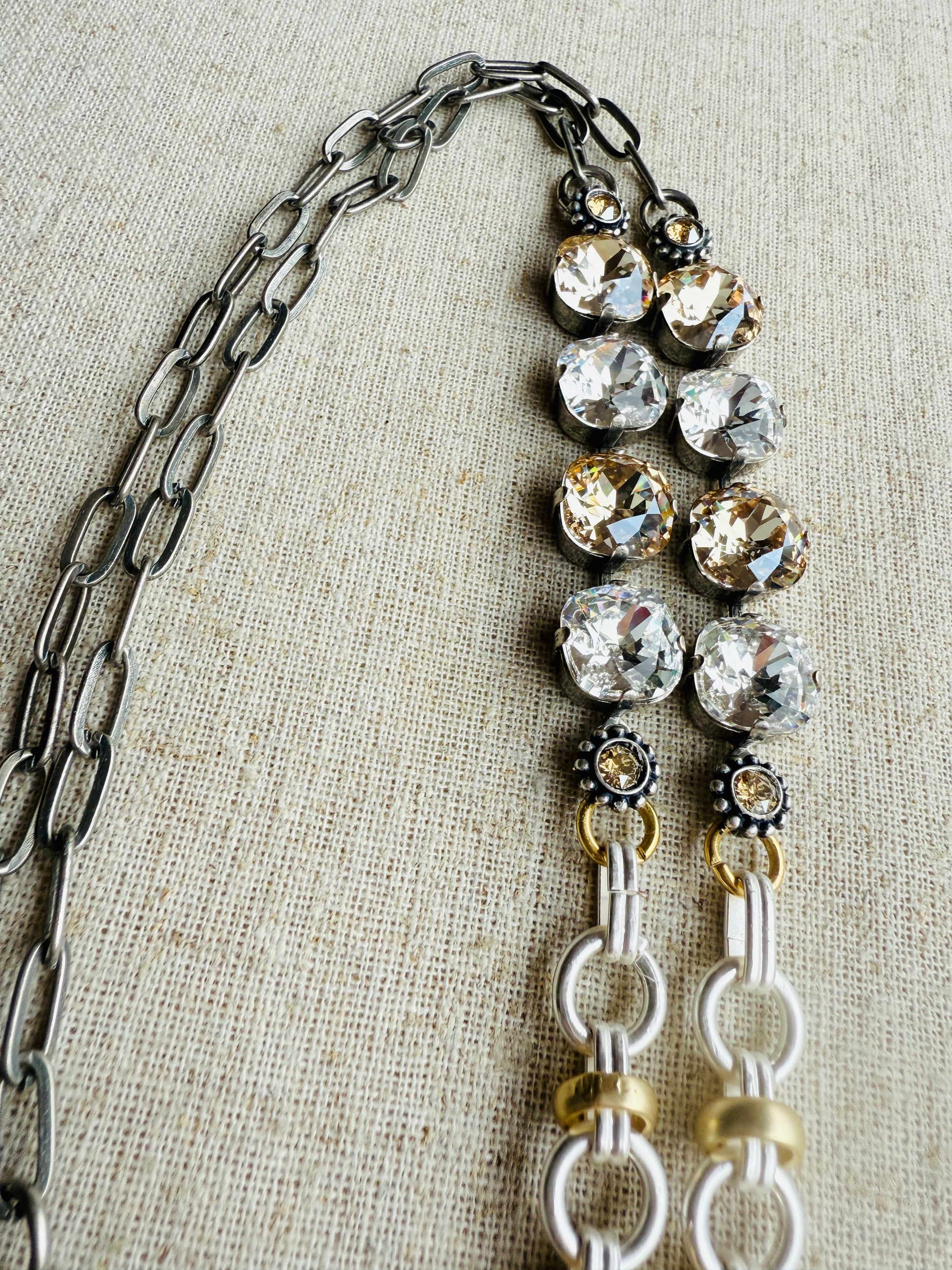 Rebecca Australian Crystal Work Lanyard Necklace - Shabby To Chic Jewelry