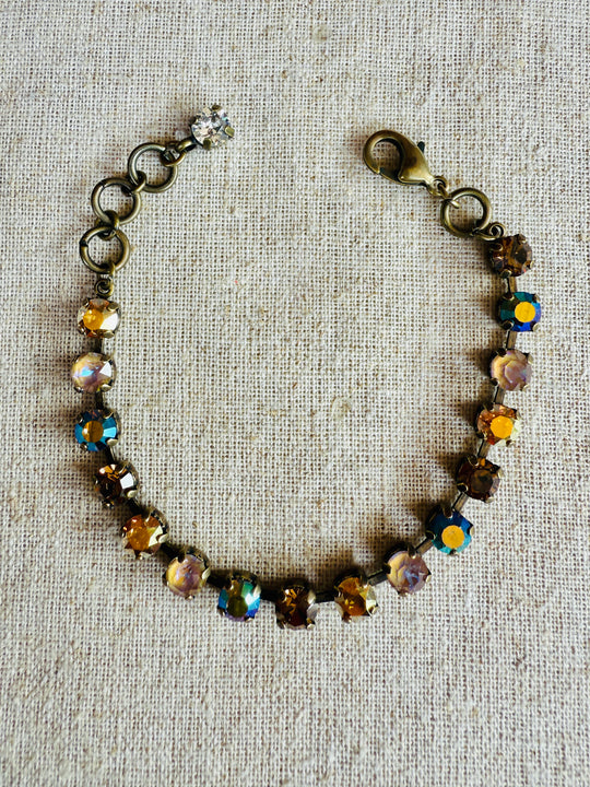 Amy Neutral Crystal Tennis Bracelet