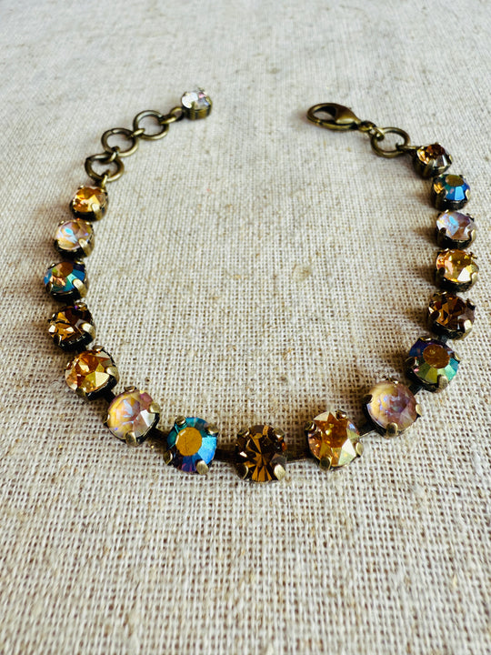 Amy Neutral Crystal Tennis Bracelet